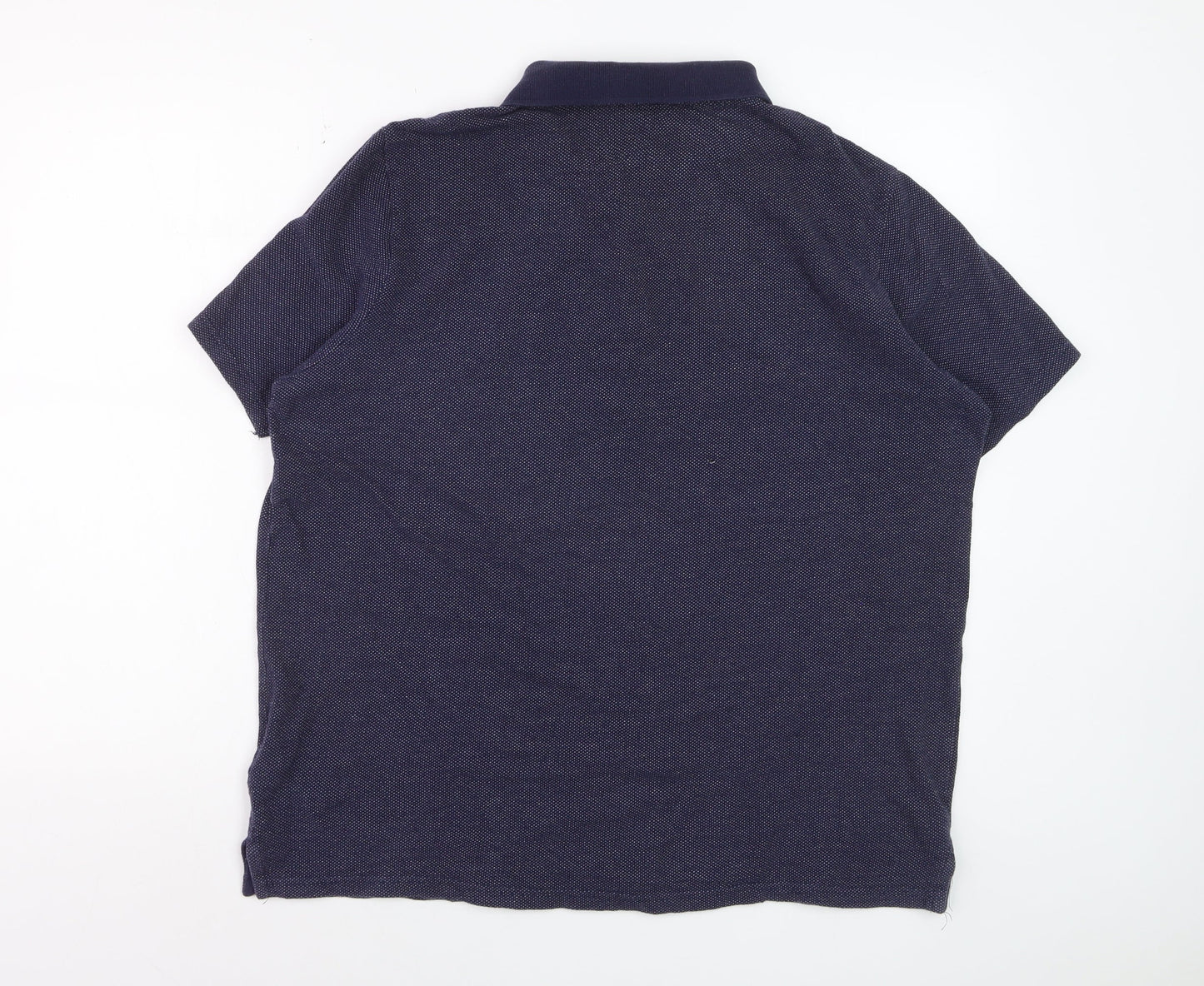 Livergy Men’s Blue Cotton Short Sleeve Polo Shirt XL
