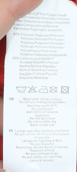 Slazenger Boys Red Polo Shirt 11-12 Years Classic Short Sleeve Sportswear