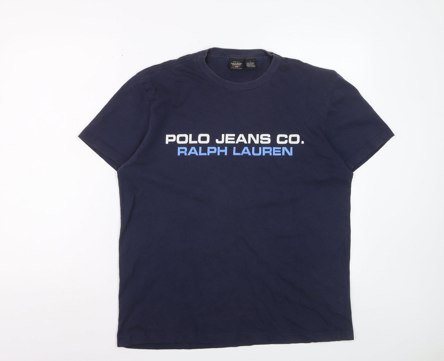 Ralph Lauren Polo Jeans Co. Men's Blue L Crew Neck T-Shirt