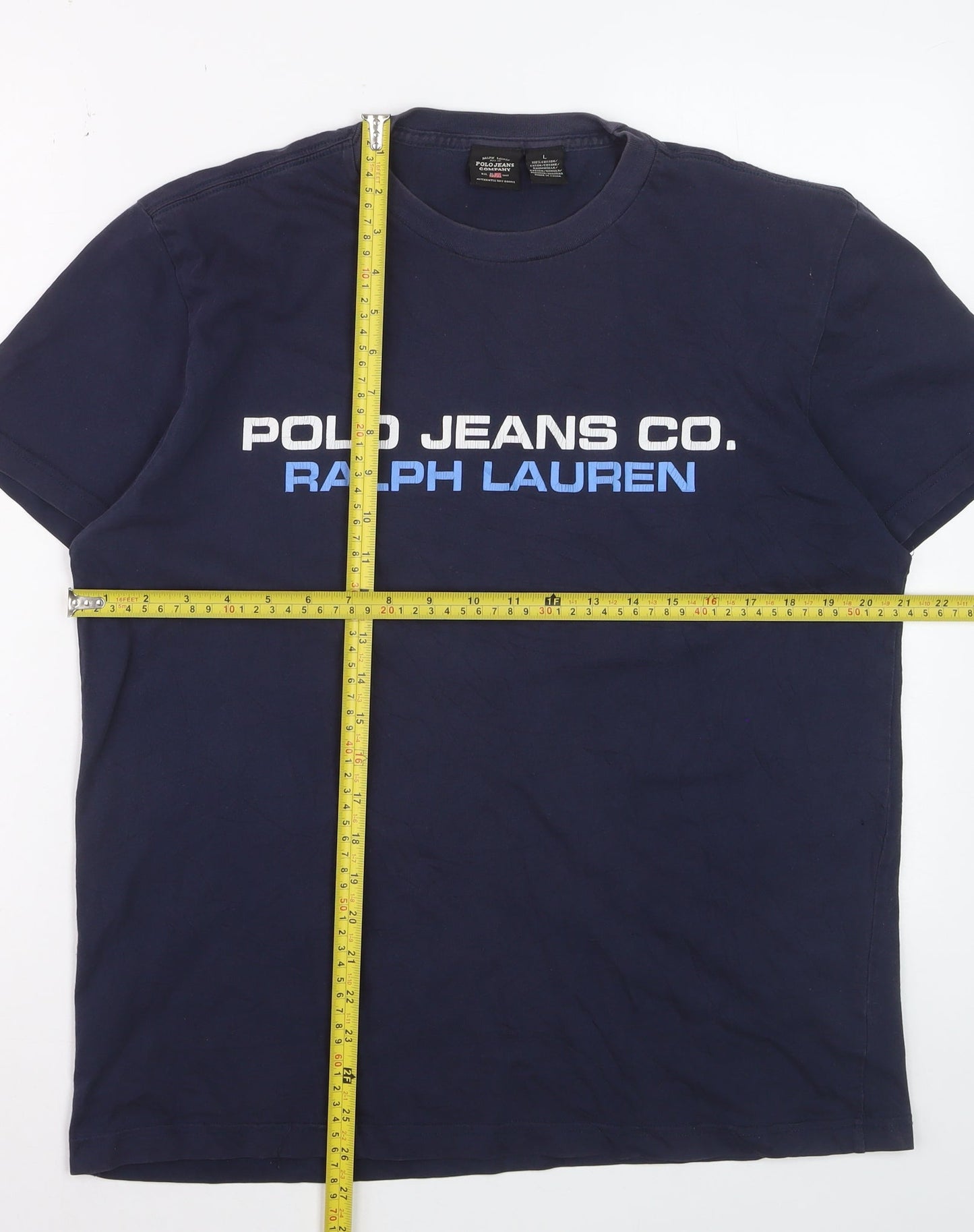Ralph Lauren Polo Jeans Co. Men's Blue L Crew Neck T-Shirt