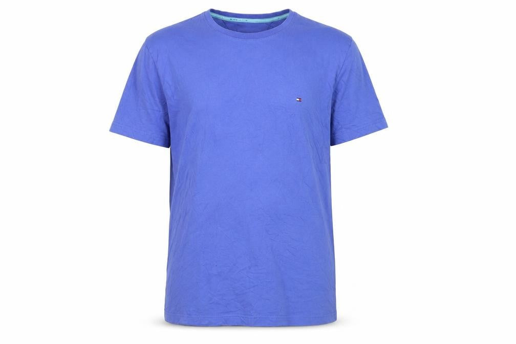 Tommy Hilfiger Men's Blue XL Organic Cotton Crew Neck T-Shirt
