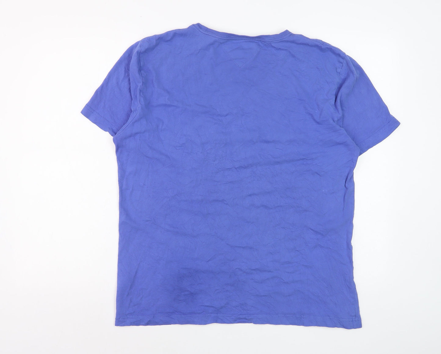 Tommy Hilfiger Men's Blue XL Organic Cotton Crew Neck T-Shirt
