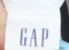 GAP Women’s White Black Striped Cropped T-Shirt XS