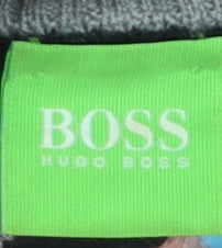 Hugo Boss Mens Black Wool Full Zip High Neck Jumper Size S