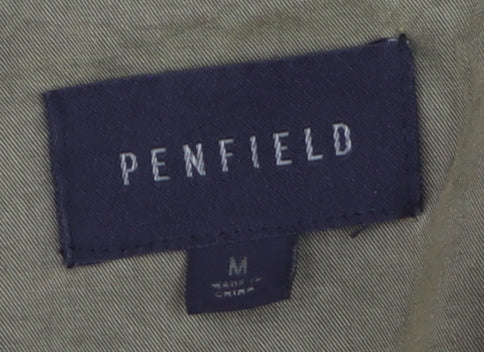 Penfield Men's Green Cotton Long Sleeve Button-Up Shirt M