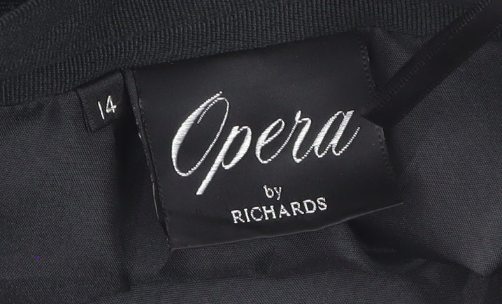 Opera by Richards Women's Black Size 14 Pencil Skirt