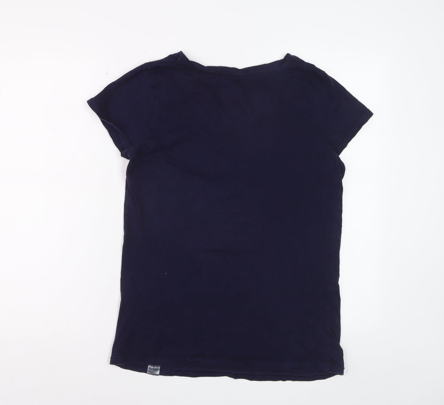 Harry Potter Womens Blue Hogwarts T-Shirt Small Short Sleeve