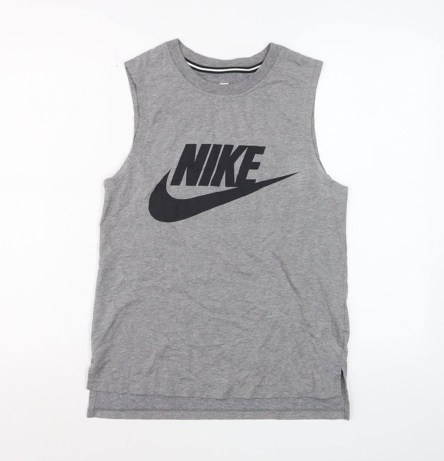 Nike Womens Grey Sleeveless Tank Top XS Basic Sportswear