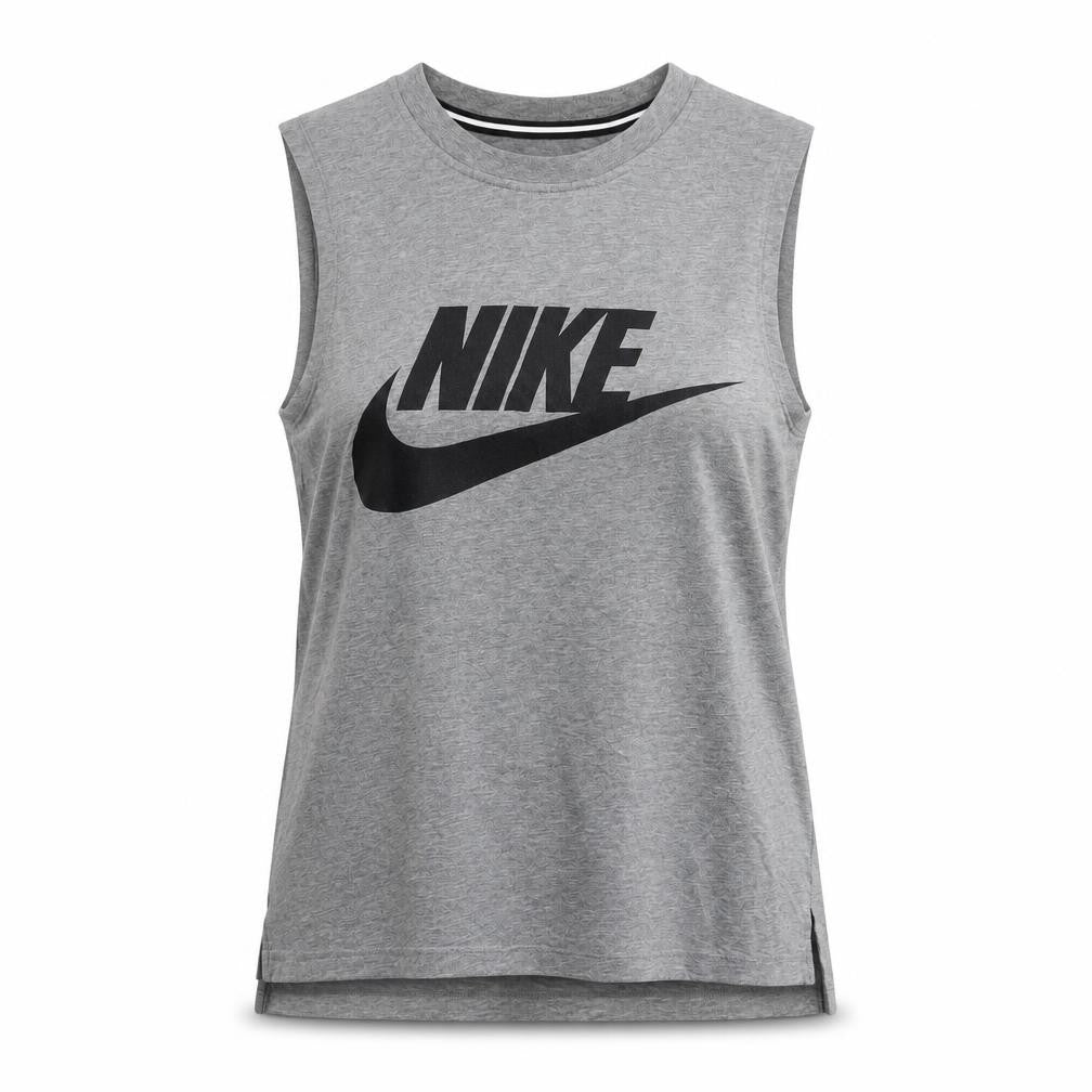 Nike Womens Grey Sleeveless Tank Top XS Basic Sportswear