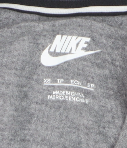 Nike Womens Grey Sleeveless Tank Top XS Basic Sportswear