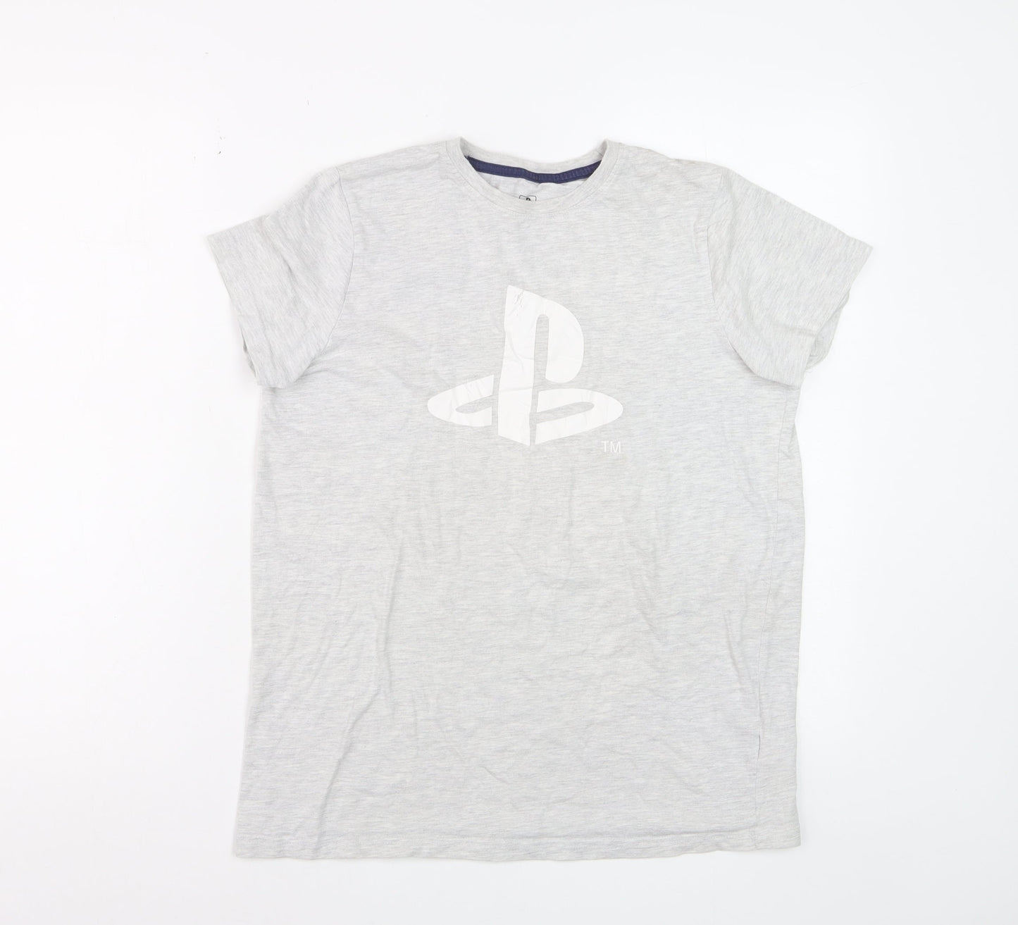 PlayStation Boys Grey 12-13 Years Logo Short Sleeve T-Shirt