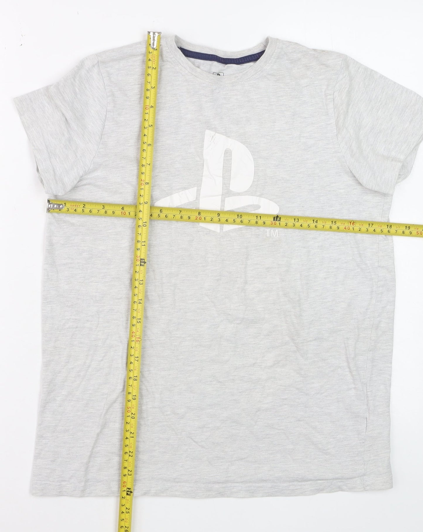 PlayStation Boys Grey 12-13 Years Logo Short Sleeve T-Shirt