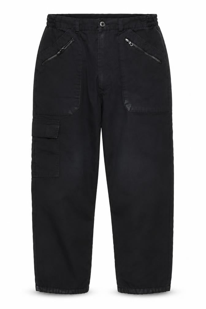 Chums Men's Black Cargo Trousers Size 32 Regular Fit