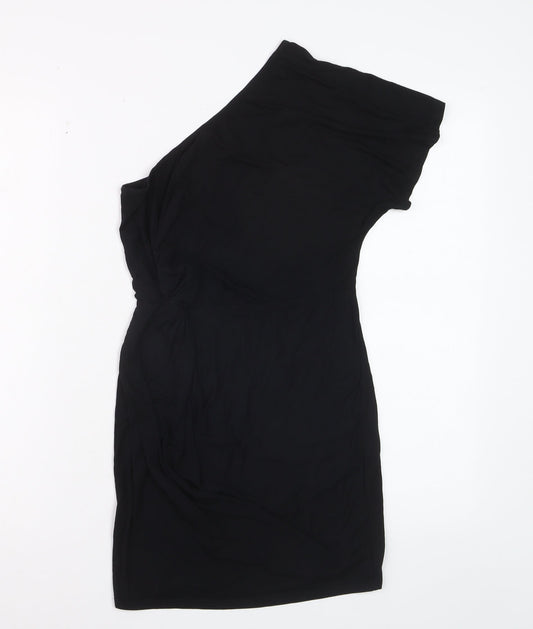 Prewornwholesale purple cropped slim fit active T-shirt with short sleeves and a high neckline.