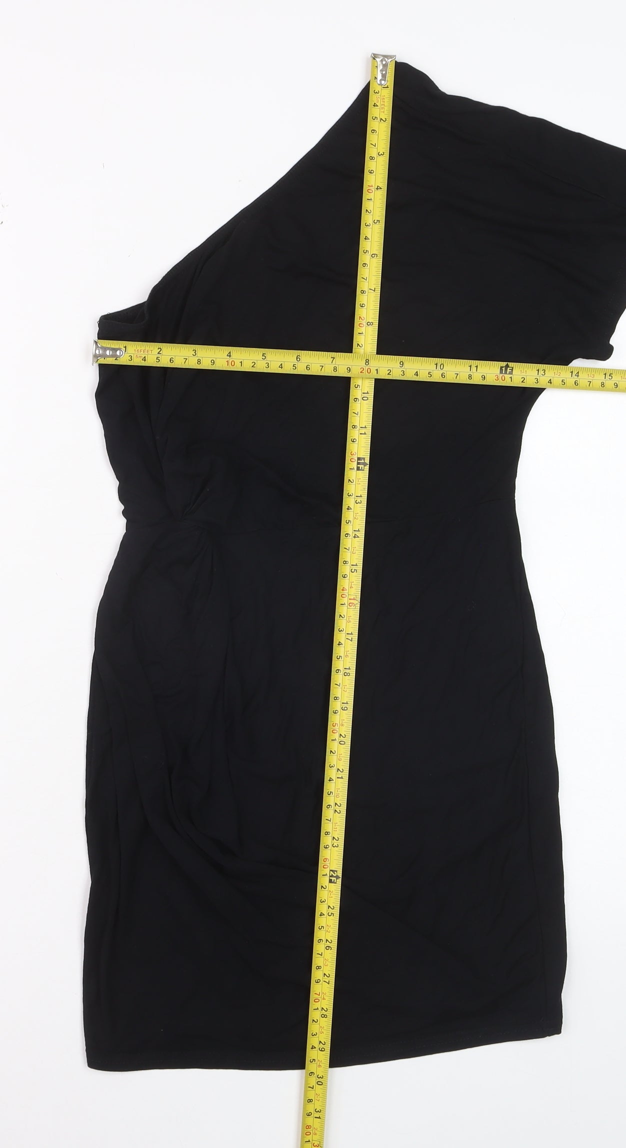 ASOS Women’s Black One Shoulder Bodycon Dress Size 8