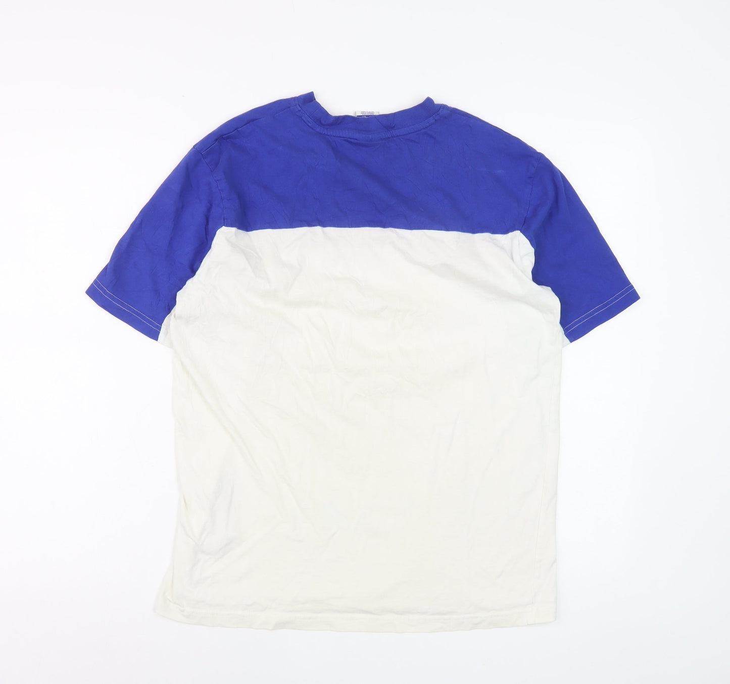 Russell Athletic Men's Blue Red White Crew Neck Short Sleeve T-Shirt Size S