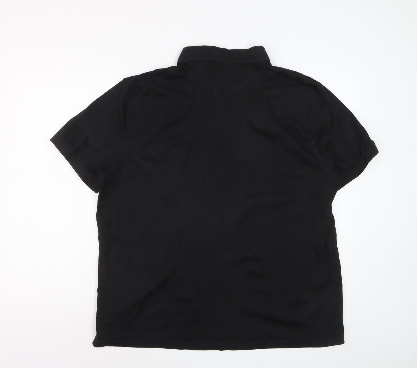 Calvin Klein Men's Black Liquid Touch Polo Shirt XL 100% Cotton
