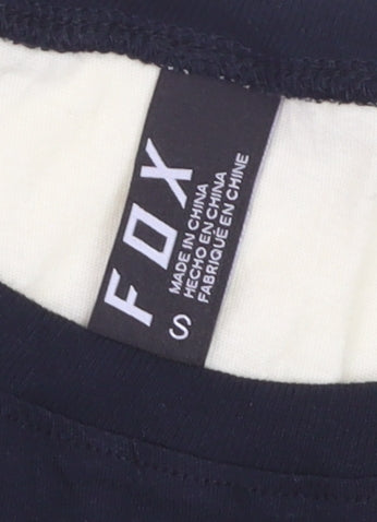 FOX Women's Beige and Black Colourblock Cotton T-Shirt Size S
