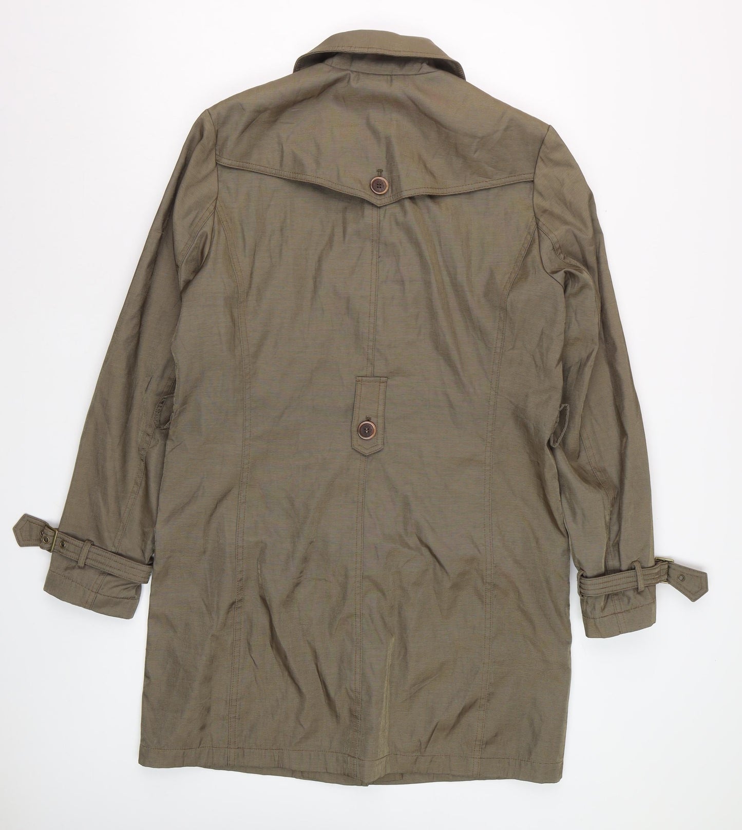 Jones New York Men's Brown Mid-Length Trench Coat Size M