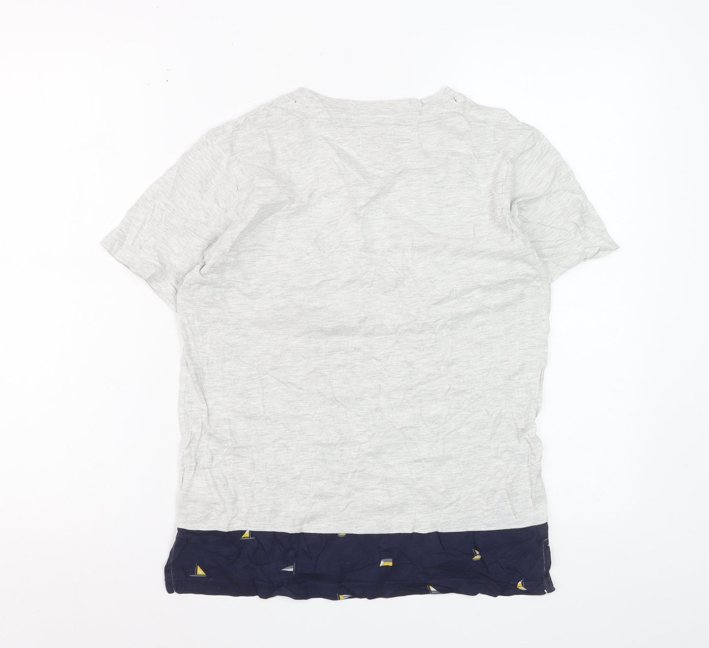 DC Shoes Boys Grey Cotton Crew Neck Pocket T-Shirt Size 12 Years