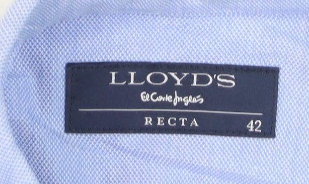 Lloyd’s Women Blue Cotton Long Sleeve Button-Up Shirt Size 14