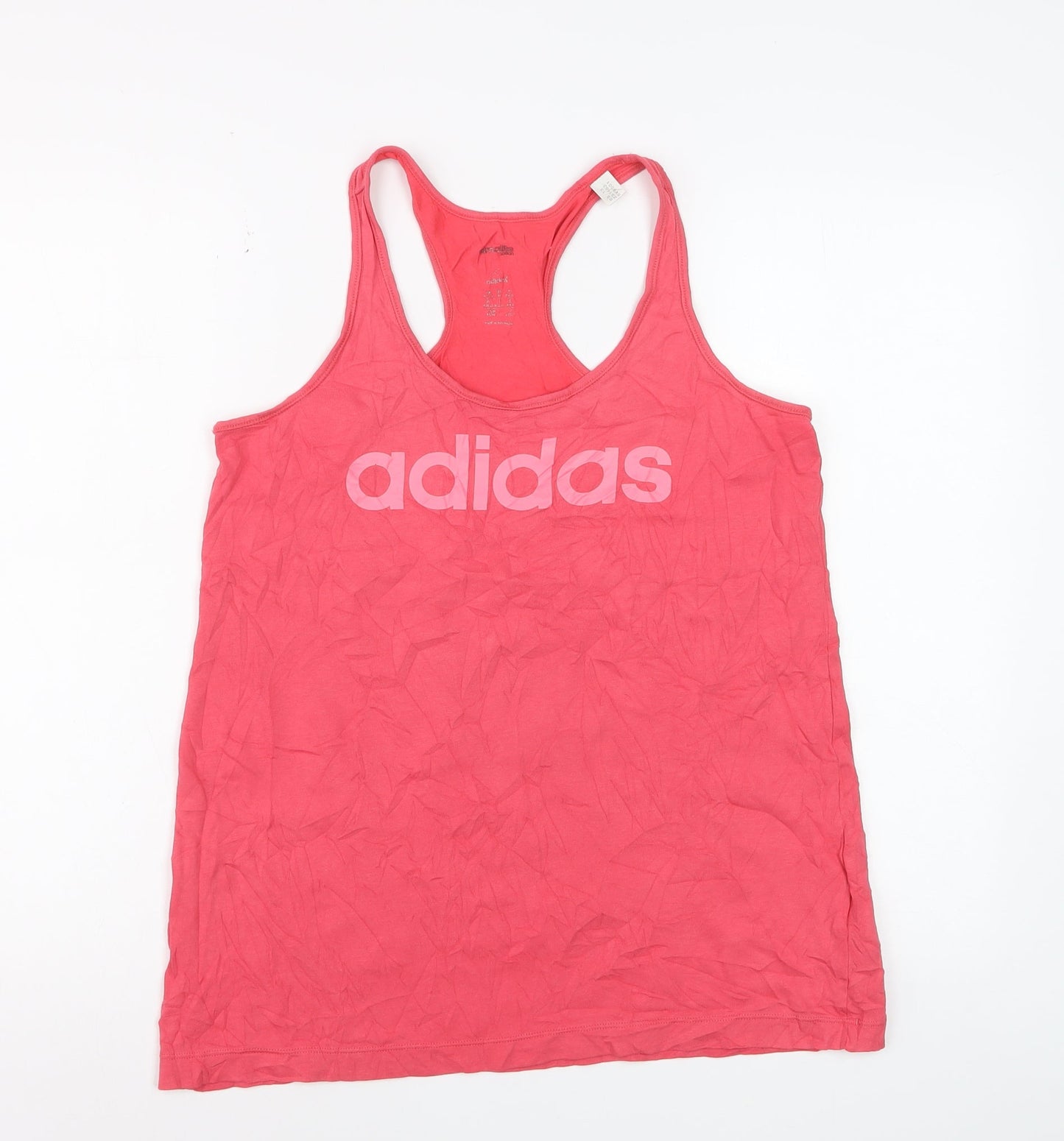Adidas Women's Pink Racerback Tank Top Size S Activewear