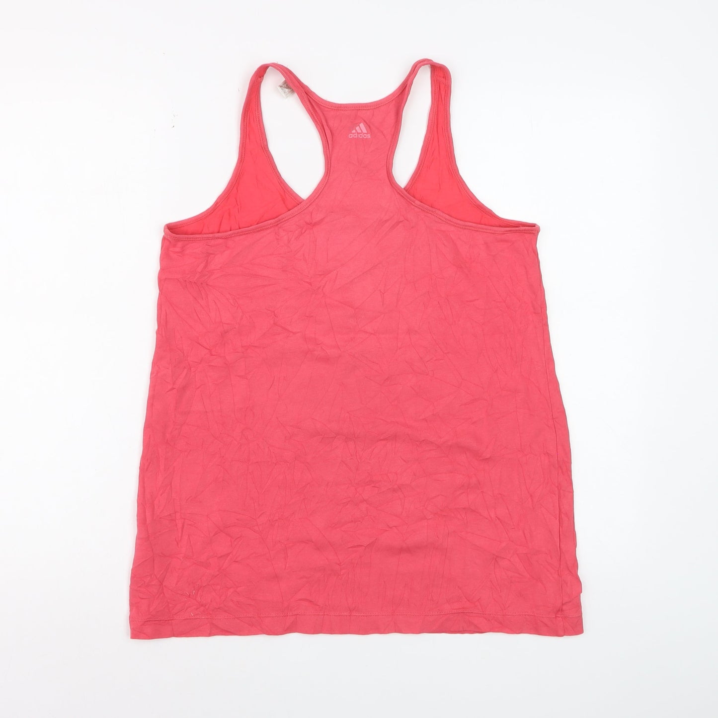 Adidas Women's Pink Racerback Tank Top Size S Activewear