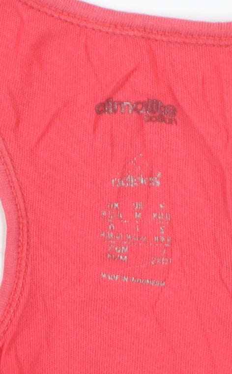 Adidas Women's Pink Racerback Tank Top Size S Activewear
