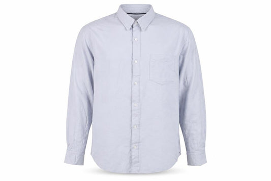 JACHS New York Men's Light Blue XL Dress Shirt Cotton Blend Long Sleeve