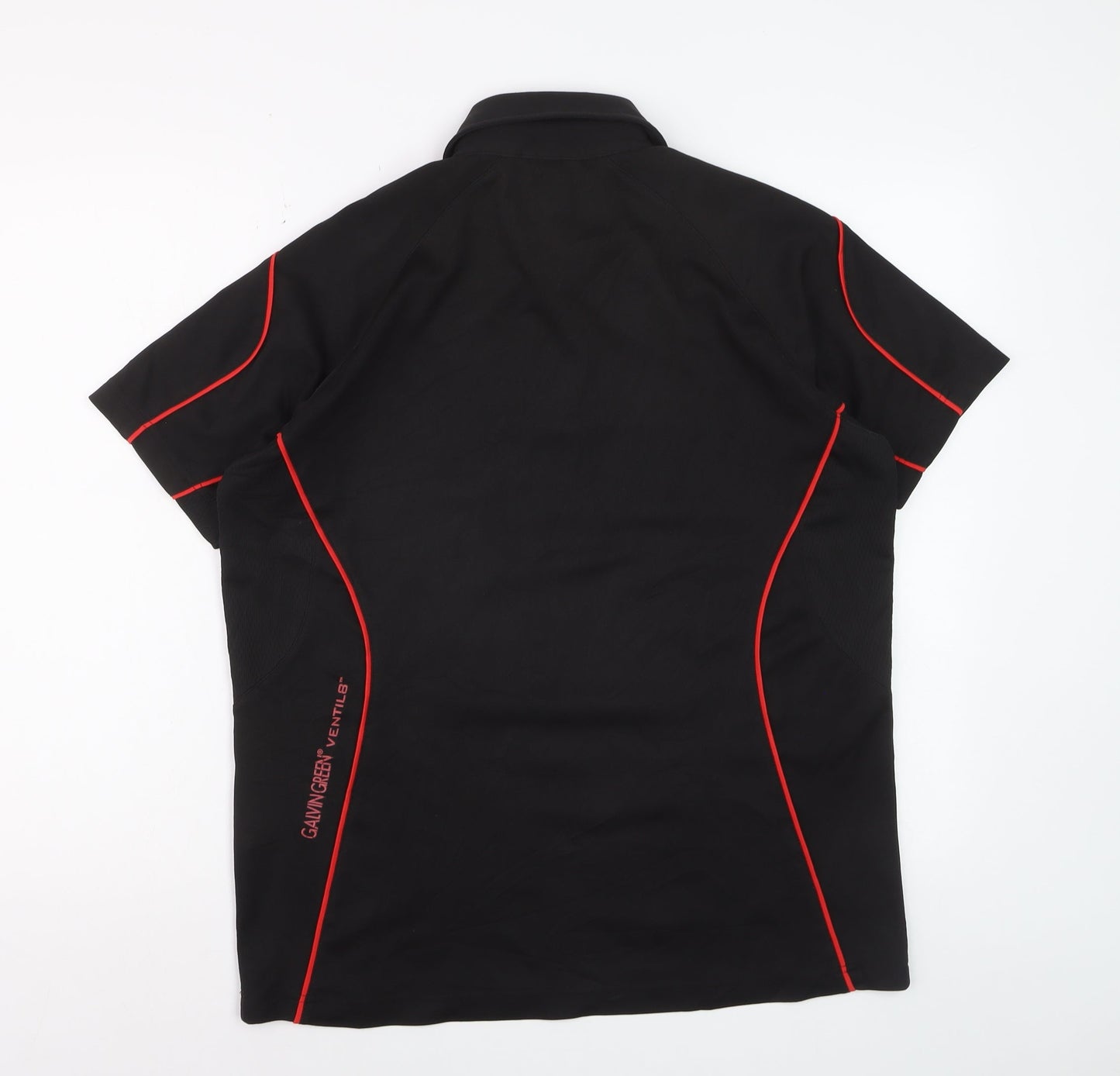Galvin Green Men's Black Ventil8 Polo Shirt Size M Performance Golfwear