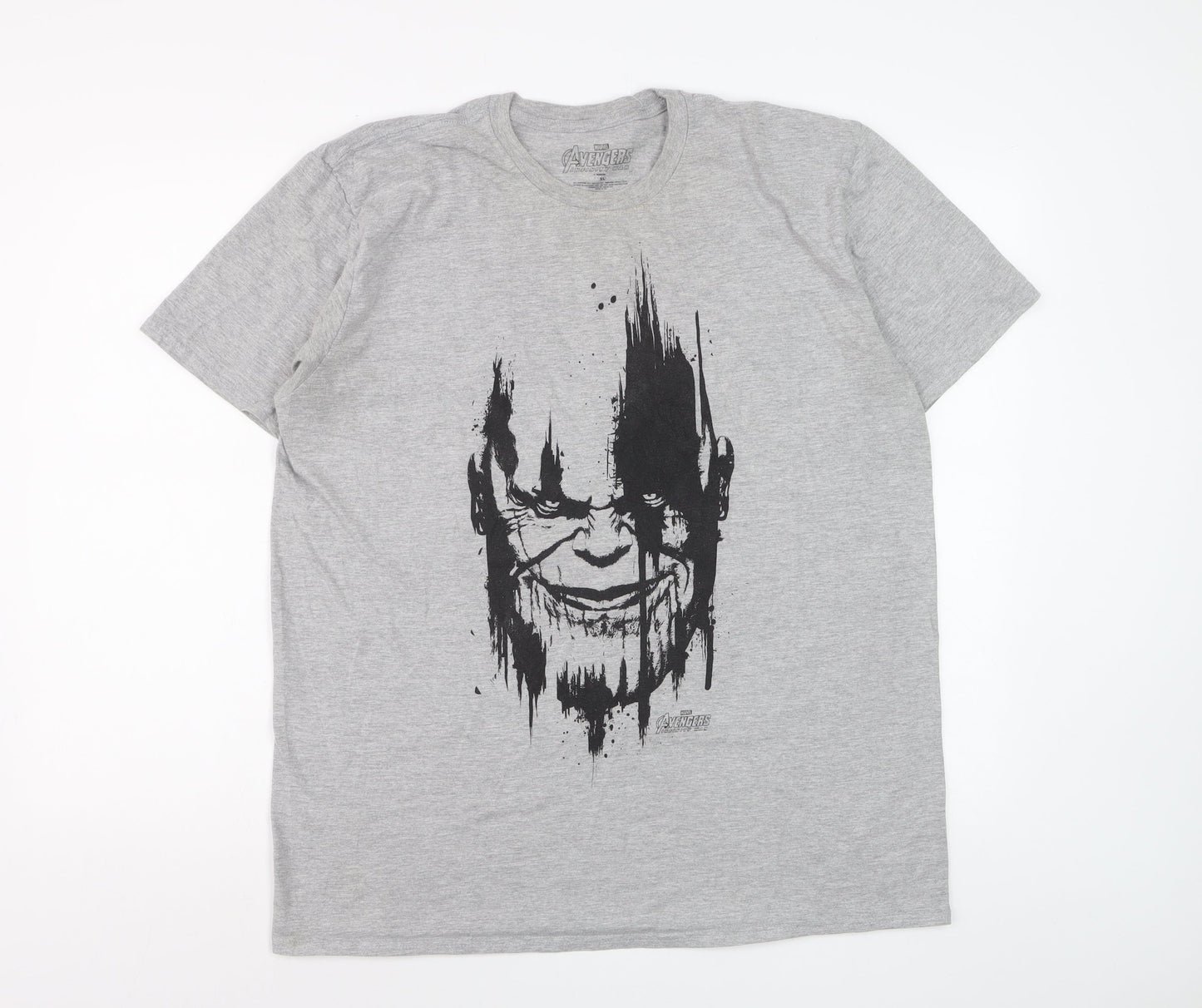 Marvel Avengers Infinity War Grey Graphic T-Shirt Men's XL