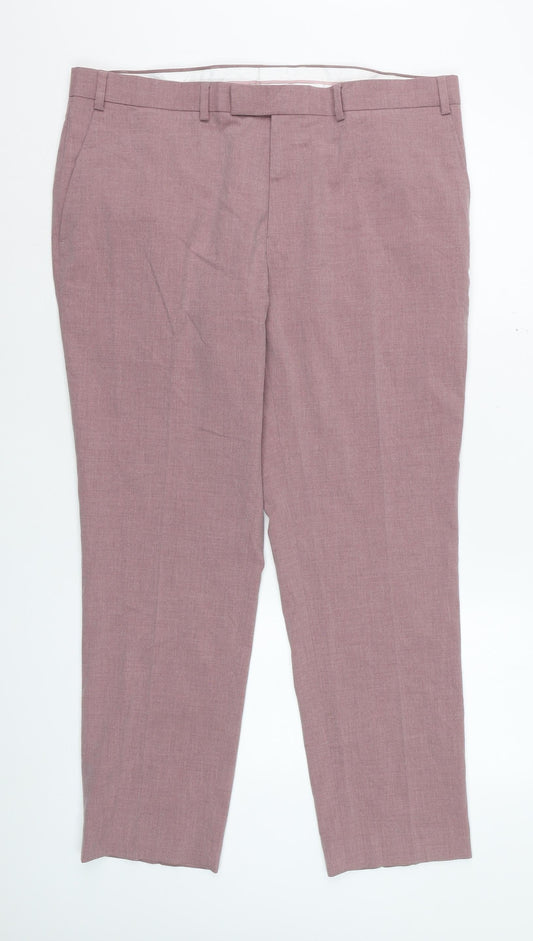 Marks and Spencer Men’s Pink Classic Dress Pants 38W 29L