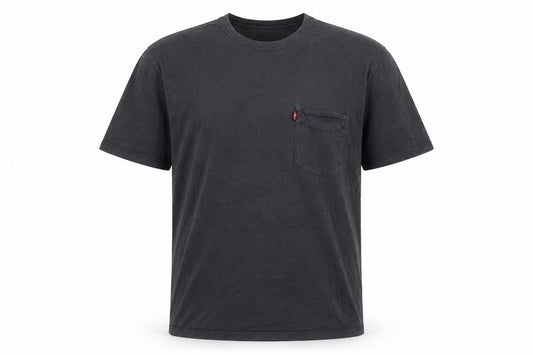 Levi's Men's Black Cotton Crew Neck Short Sleeve T-Shirt Size S
