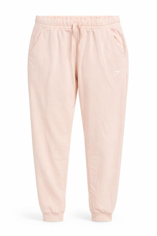 Gymshark Women Peach Joggers XXL Viscose Blend Elastic Waist