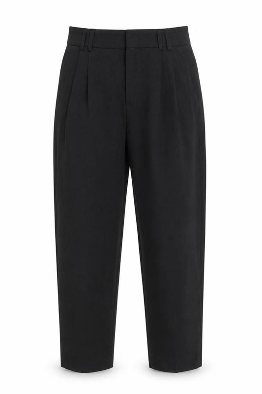 Zara Women's Black Pleated Trousers Size 8 Polyester Blend