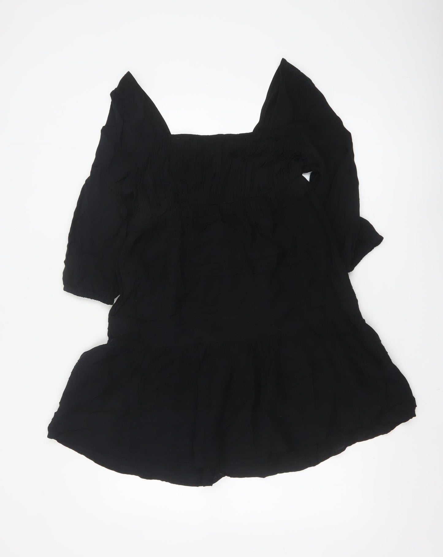 Marks and Spencer Women’s Black Size 6 Fit & Flare Short Dress