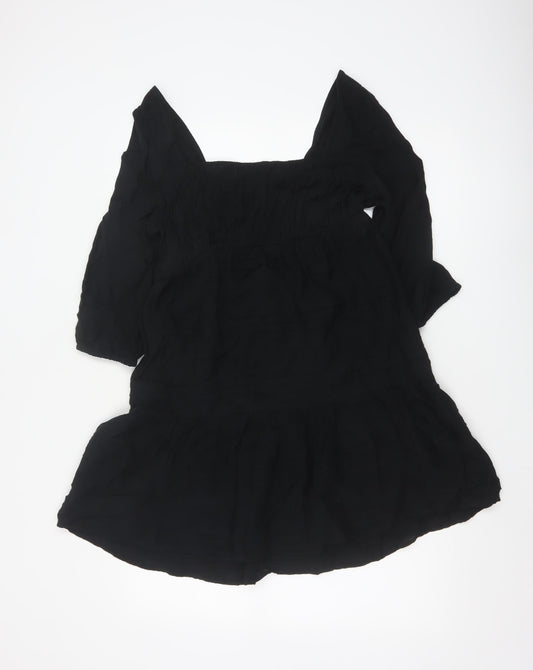 Marks and Spencer Women’s Black Size 6 Fit & Flare Short Dress