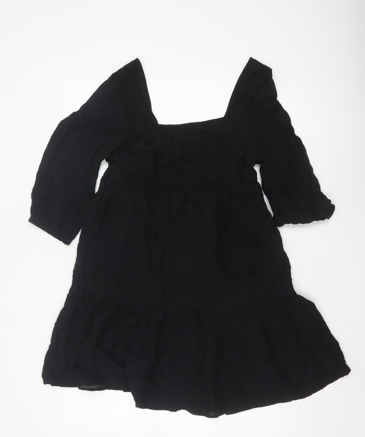 Marks and Spencer Women’s Black Size 6 Fit & Flare Short Dress