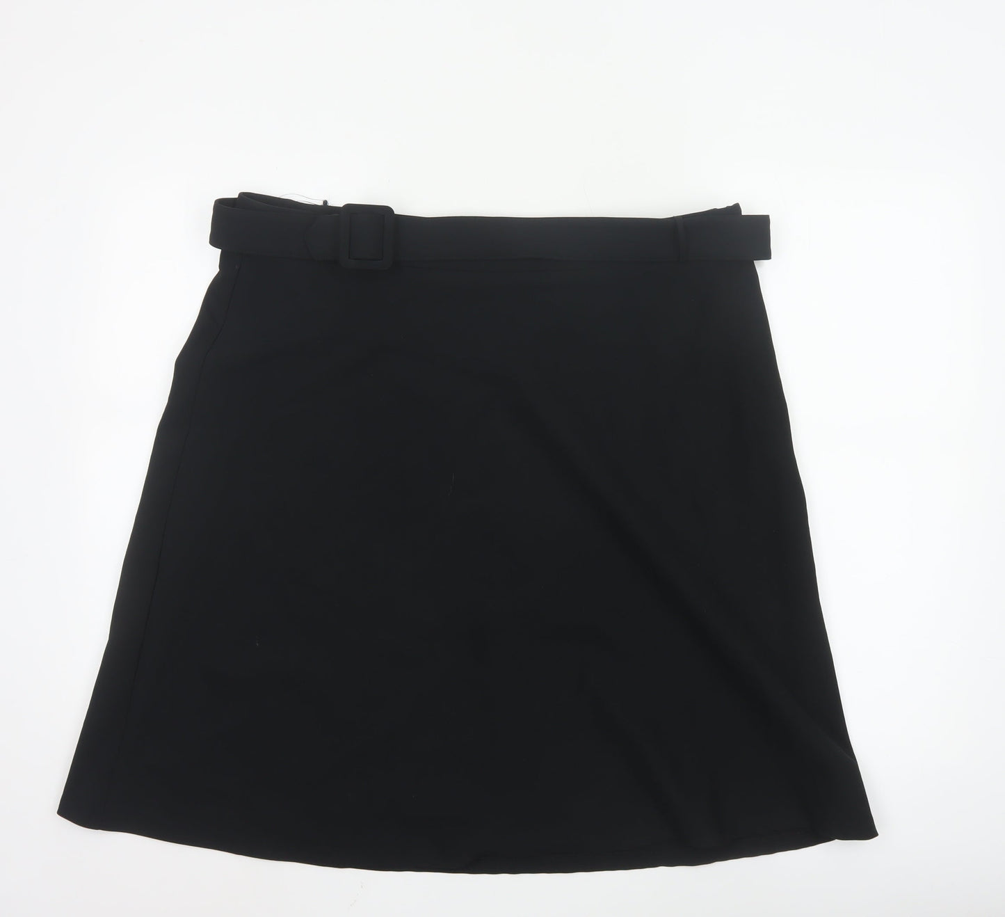 Marks and Spencer Women's Black A-Line Knee Length Skirt Size 18