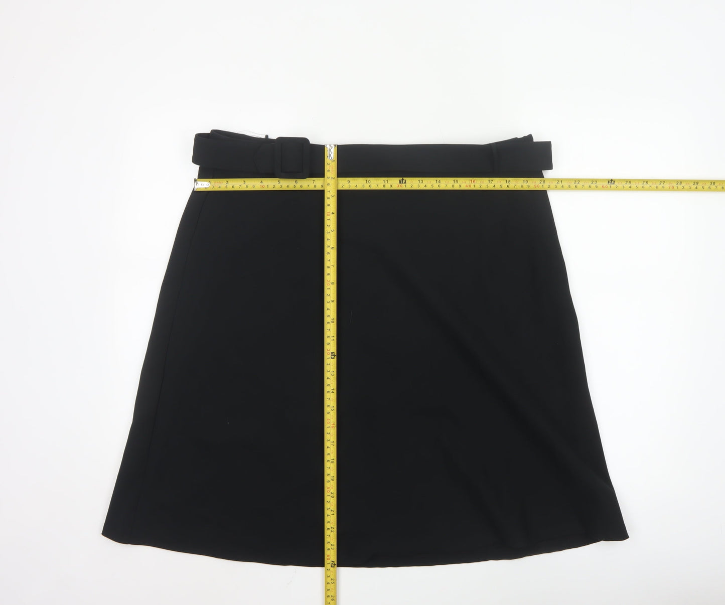 Marks and Spencer Women's Black A-Line Knee Length Skirt Size 18