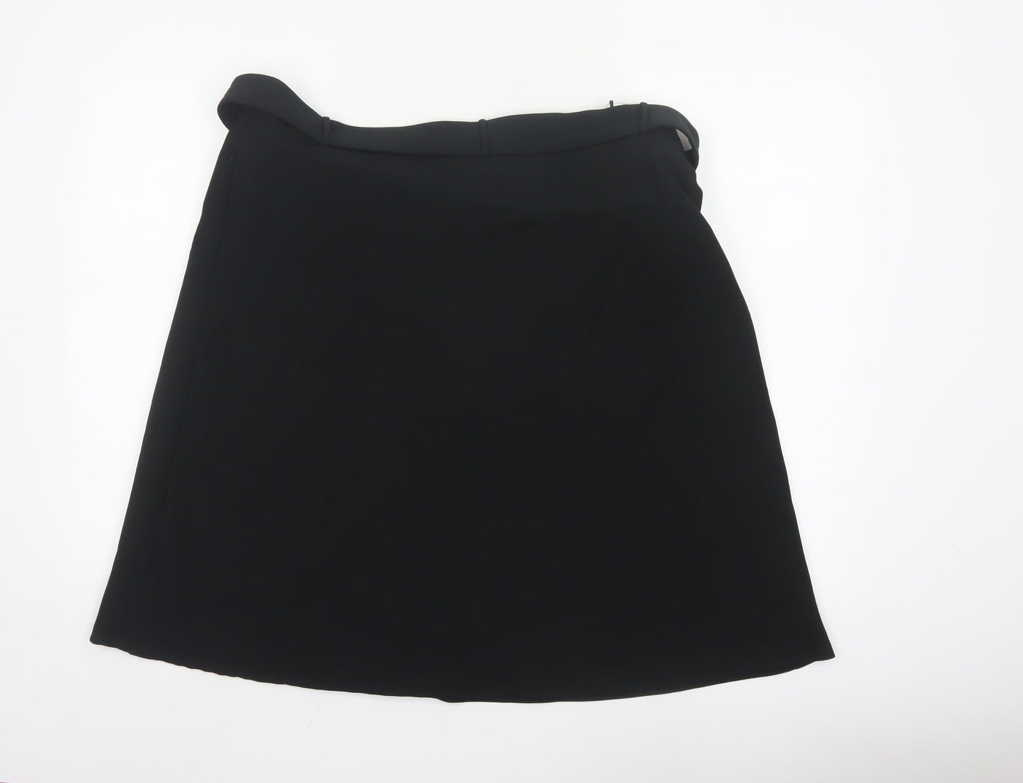 Marks and Spencer Women's Black A-Line Knee Length Skirt Size 18
