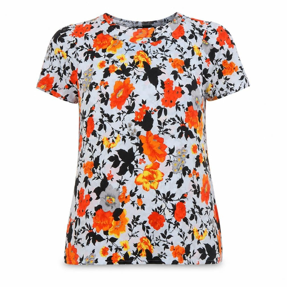 Oasis Womens Multicoloured Floral Tunic Blouse Size 8