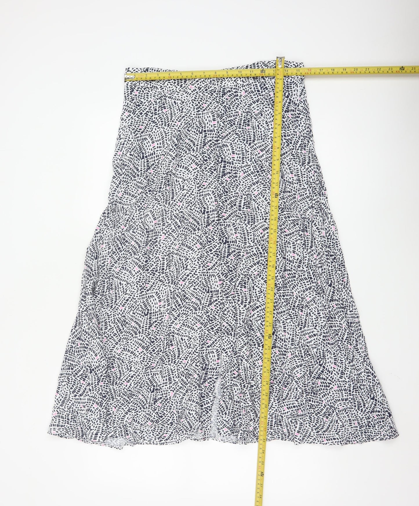 Marks and Spencer Women's Multicoloured A-Line Midi Skirt Size 12