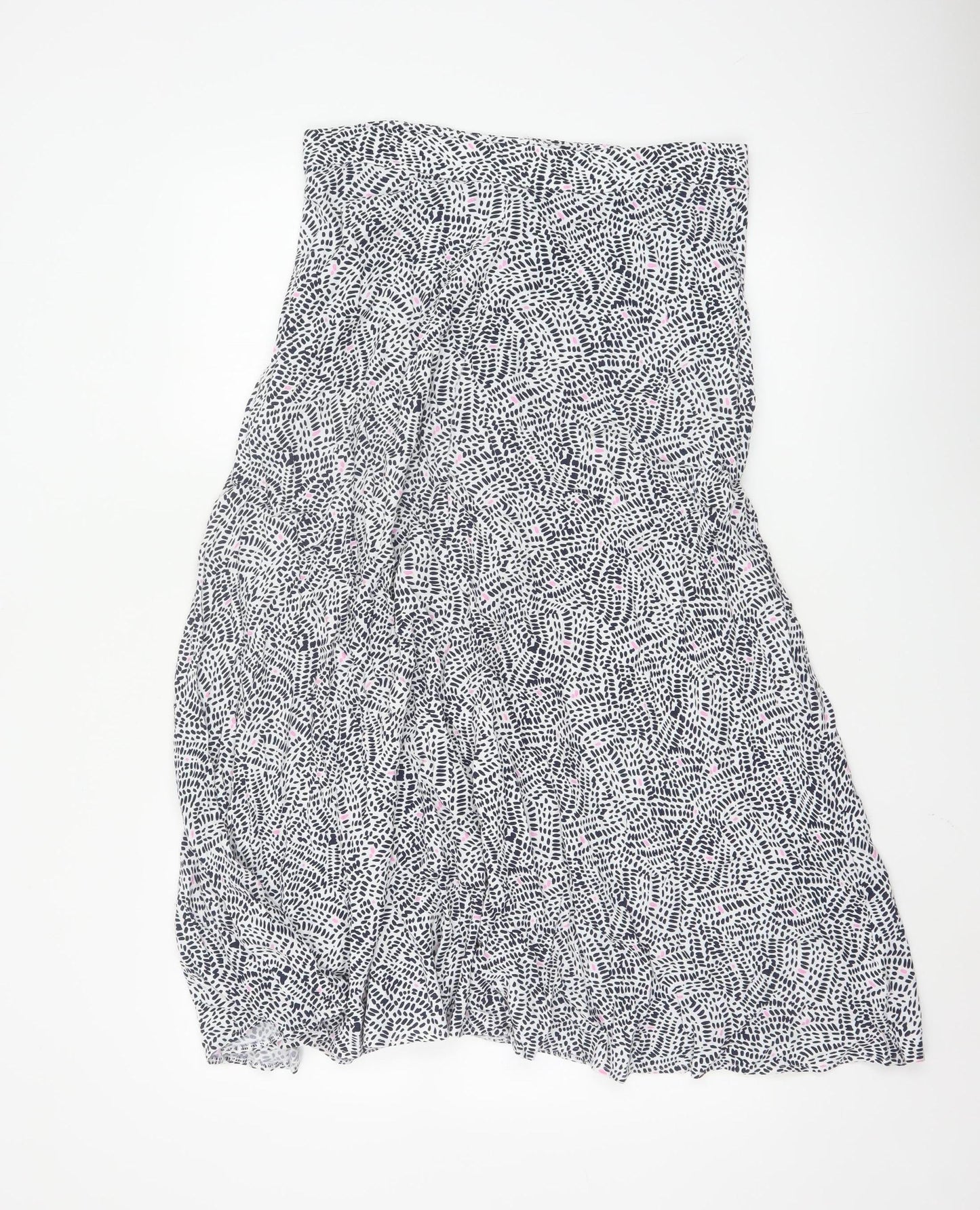 Marks and Spencer Women's Multicoloured A-Line Midi Skirt Size 12