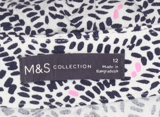 Marks and Spencer Women's Multicoloured A-Line Midi Skirt Size 12