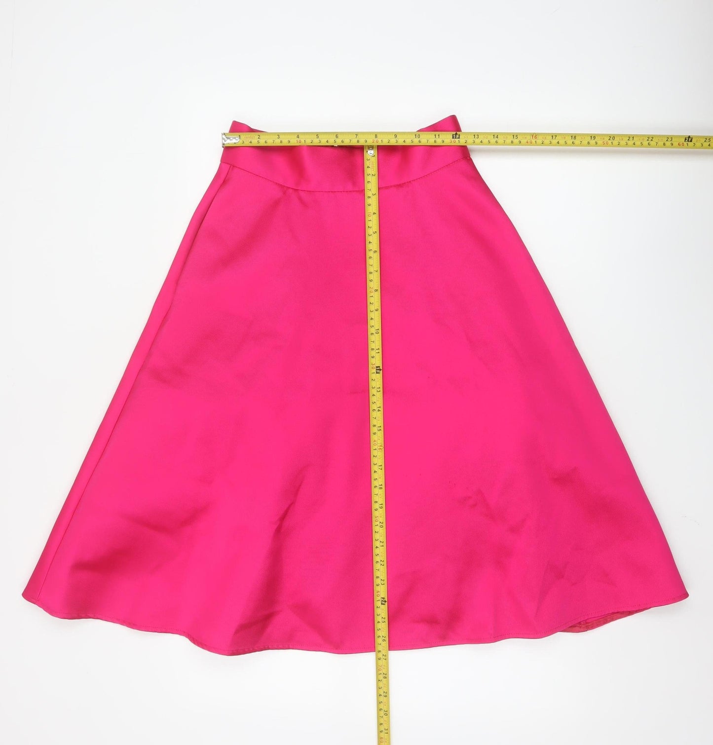 Coast Women’s Hot Pink A-Line Satin Knee Length Skirt UK 6