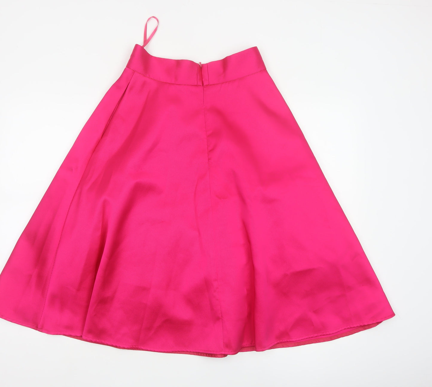 Coast Women’s Hot Pink A-Line Satin Knee Length Skirt UK 6