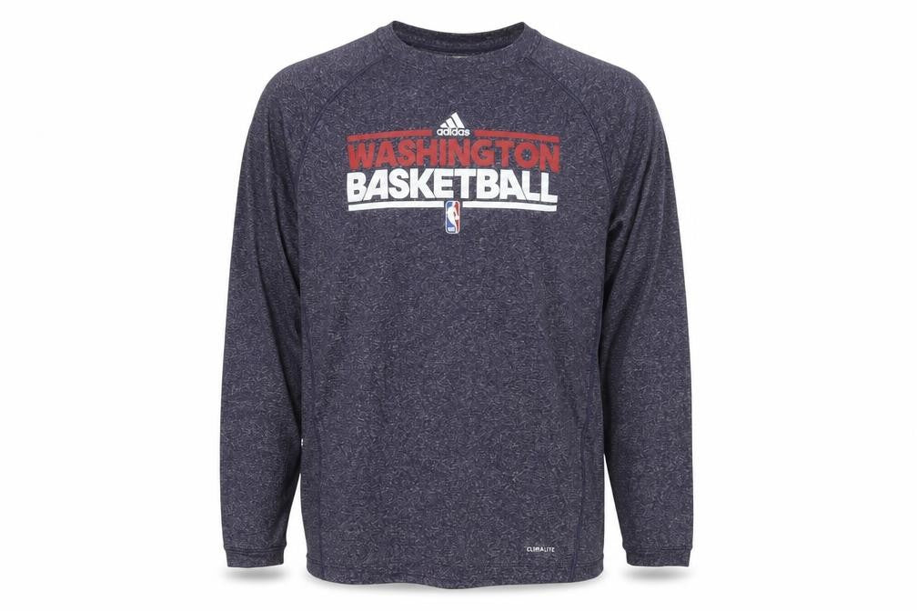 Adidas Men’s Blue Washington Basketball Long Sleeve Top Size L