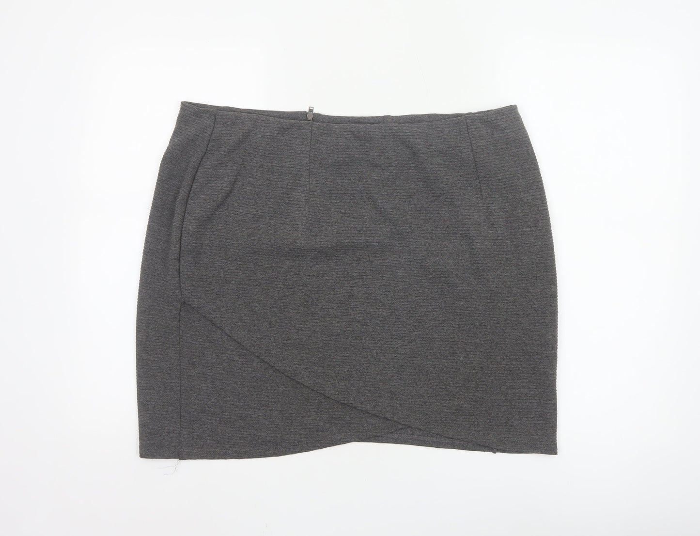 Pepperberry Women's Grey Size 18 Pencil Short Skirt