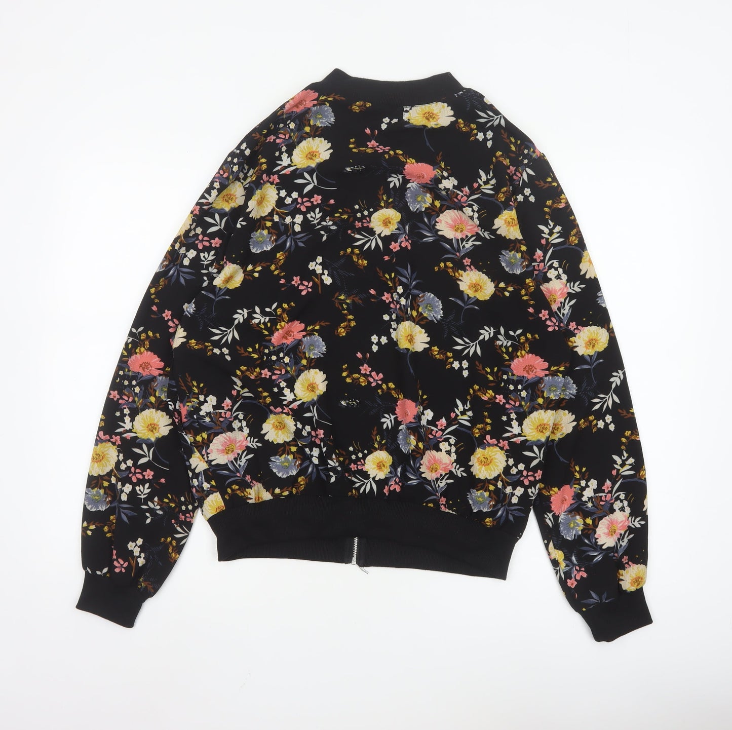 New Look Women’s Multicoloured Floral Bomber Jacket Size 12